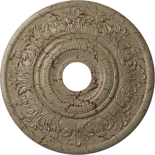 Ekena Millwork Vienna Ceiling Medallion (Canopies up to 6 1/2"), 20"OD x 3 1/2"ID x 1 1/2"P, Gobi Desert Crackle CM20VIGDC - main